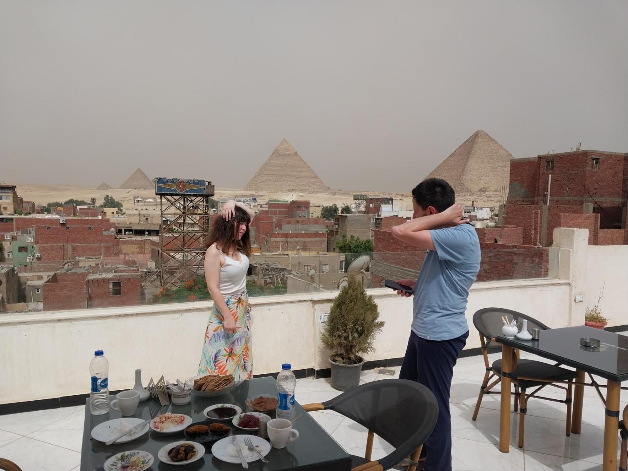 Hotel Eagles Pyramids View Kafret el-Gabal Exterior foto
